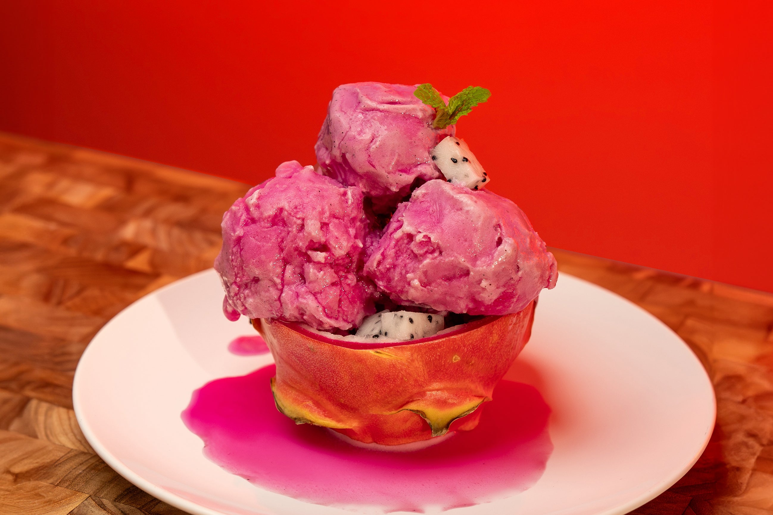 Dragon Fruit Protein Ice Cream