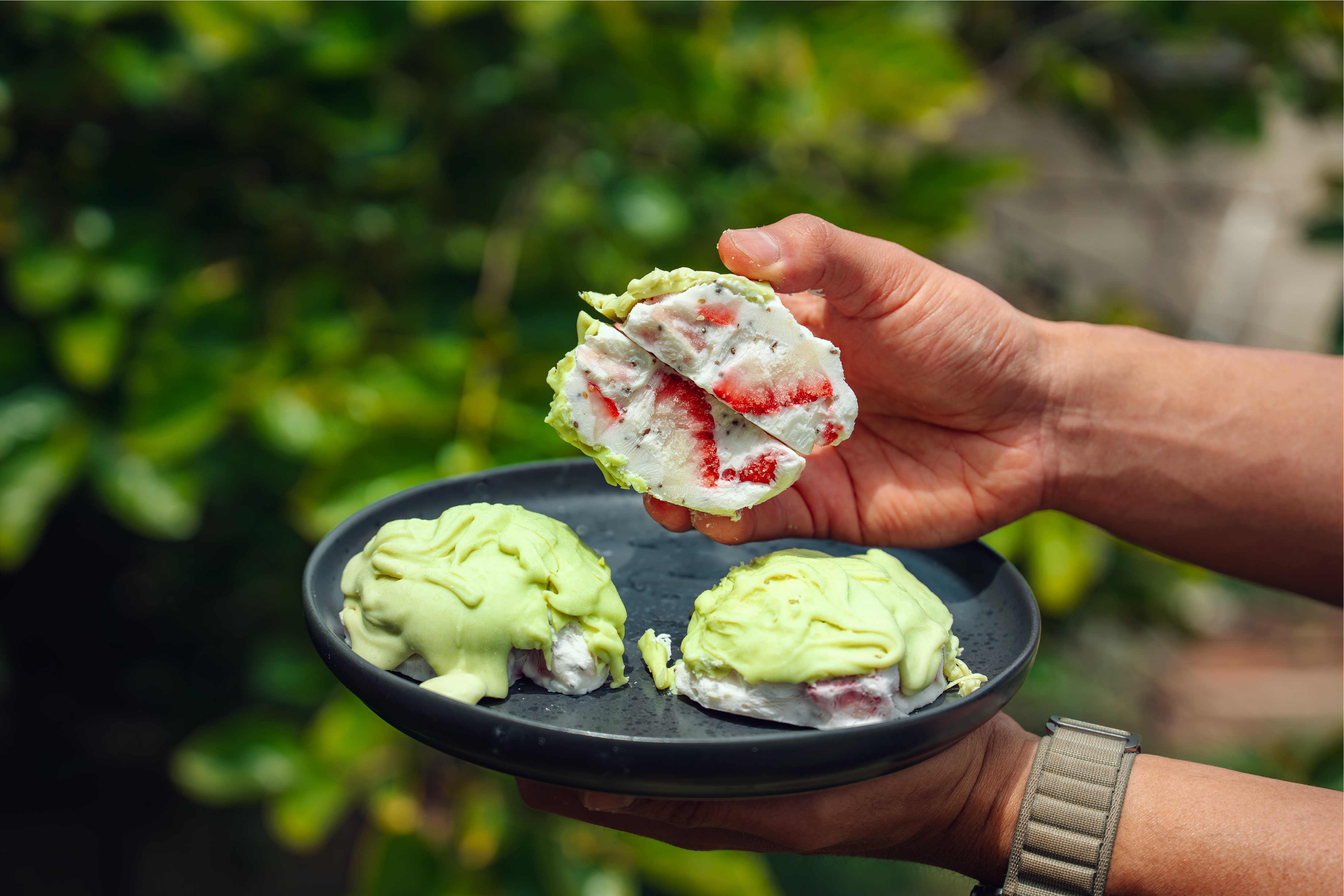 Matcha Strawberry Clusters