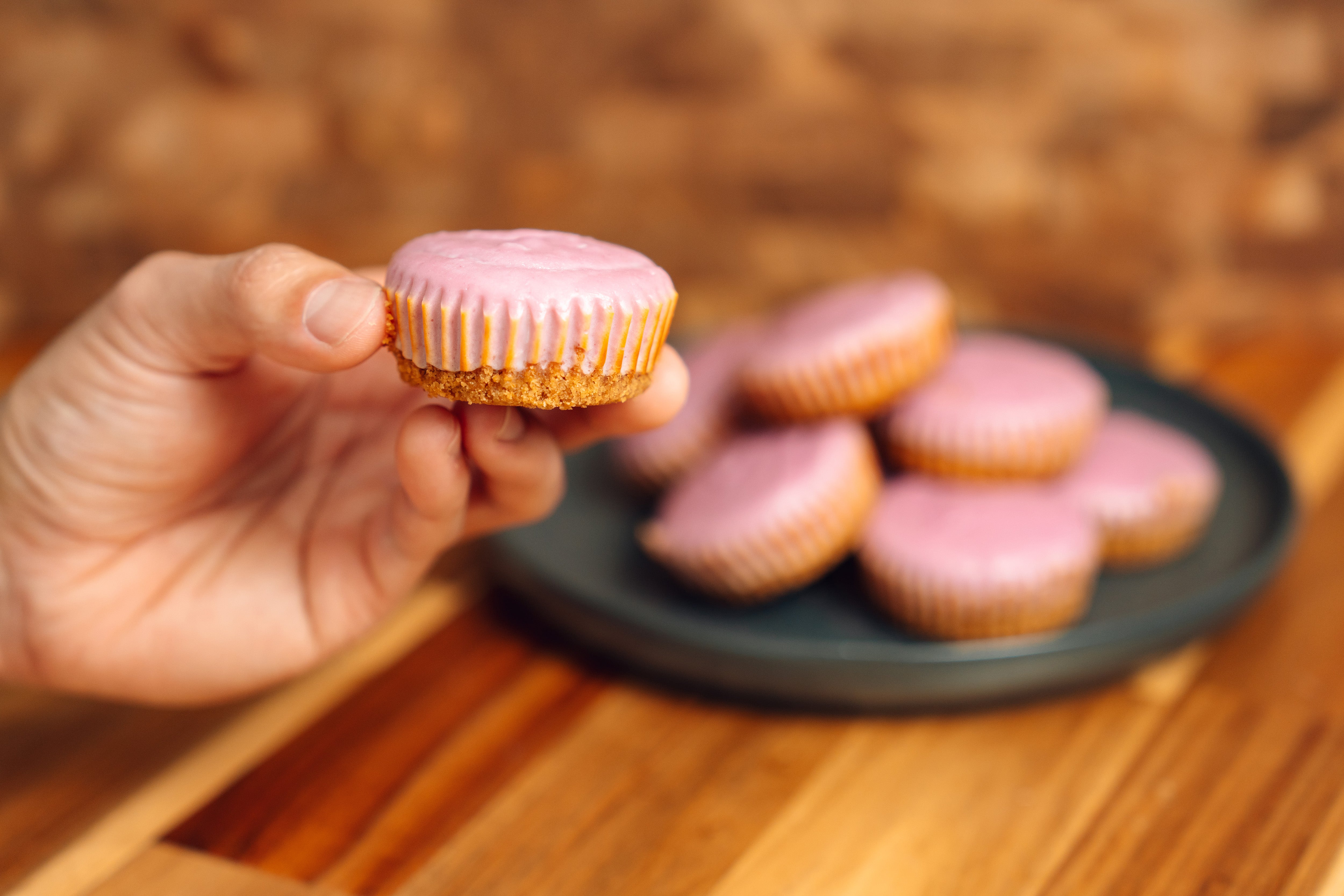 Taro Cheesecake Bites