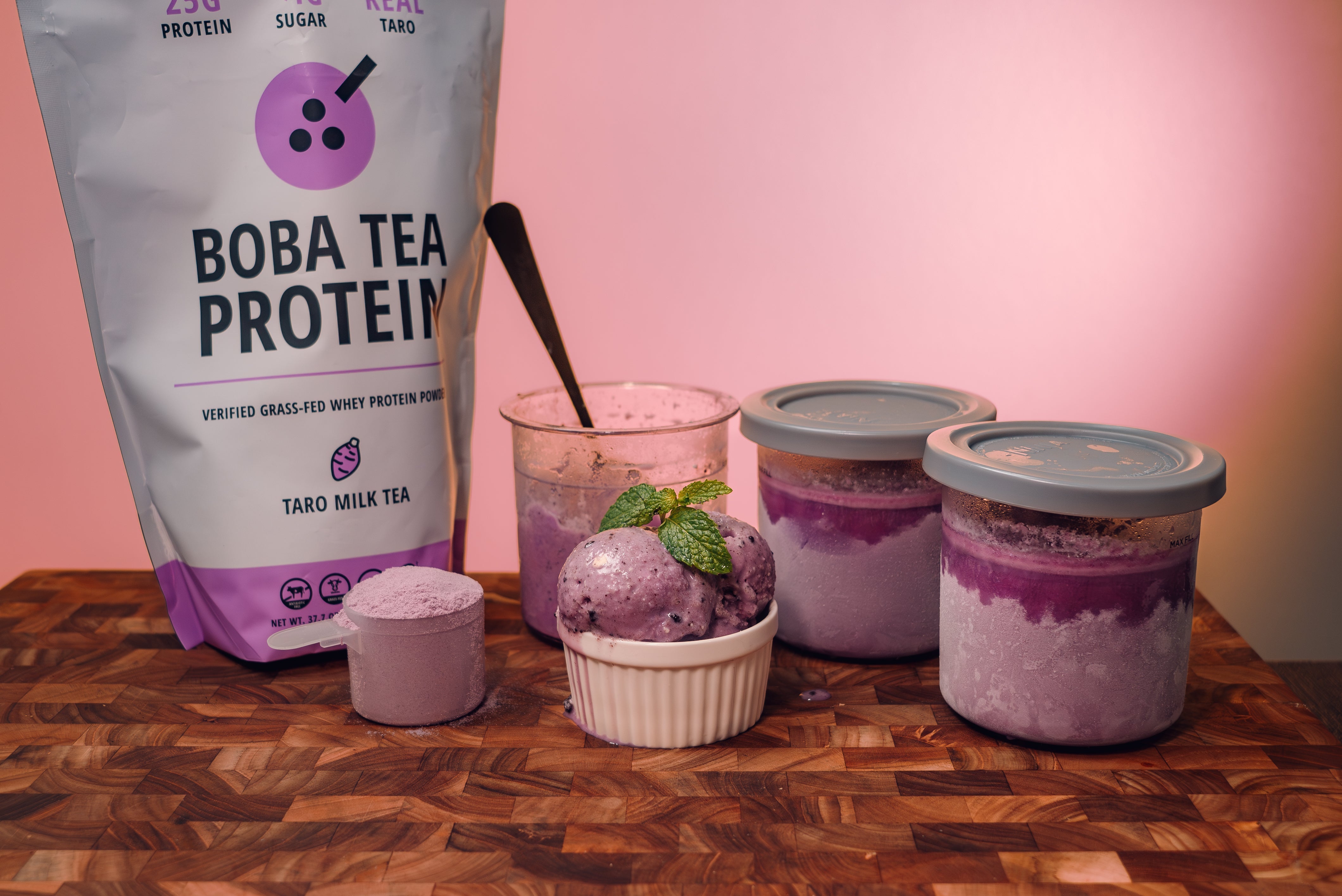 Taro Protein Ice Cream-Boba Tea Protein