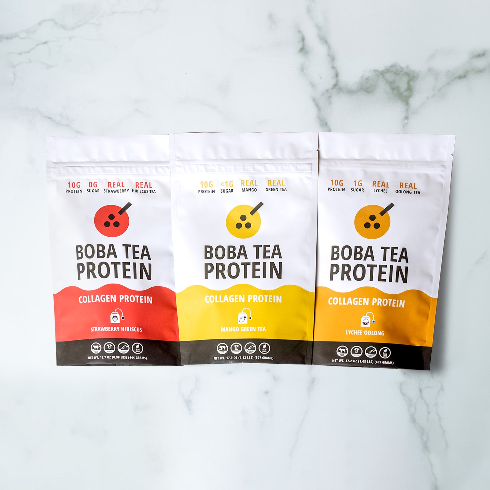 Collagen Fruit Tea Bundle-Boba Tea Protein