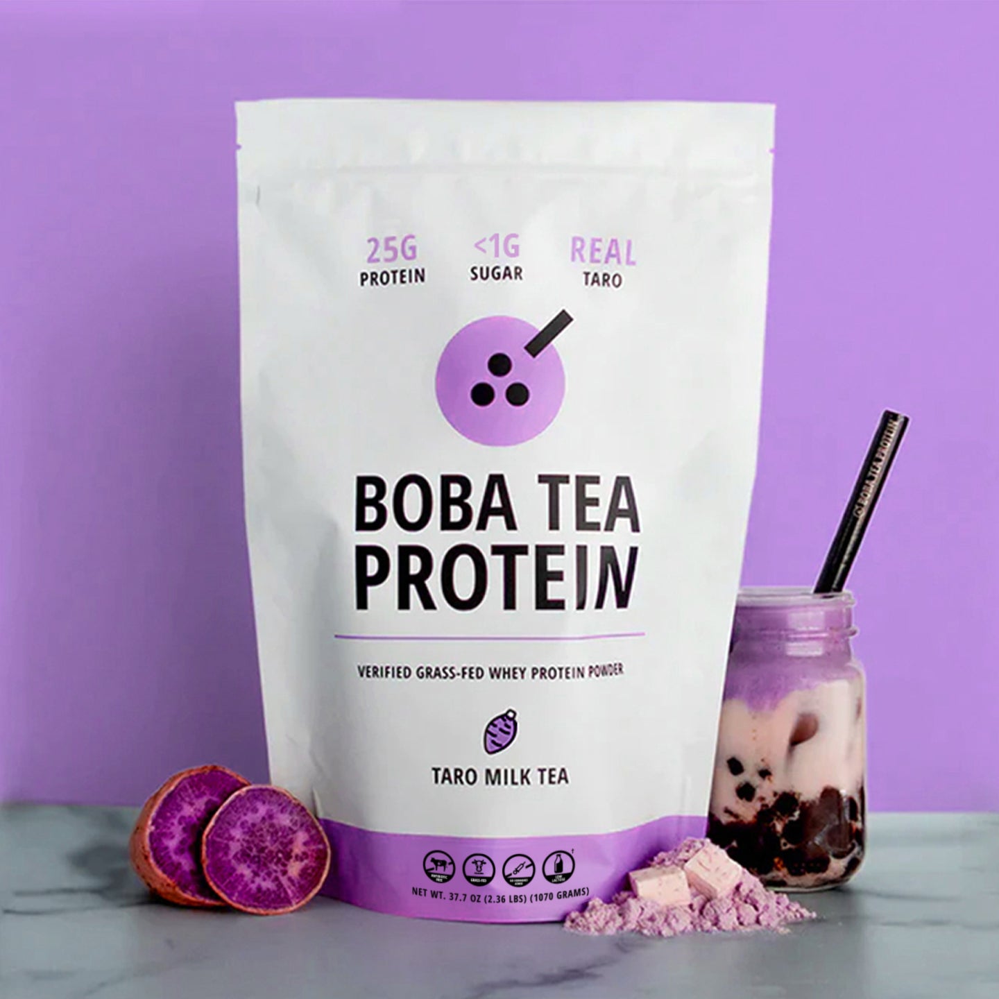 Taro Milk Tea Whey Protein-Boba Tea Protein