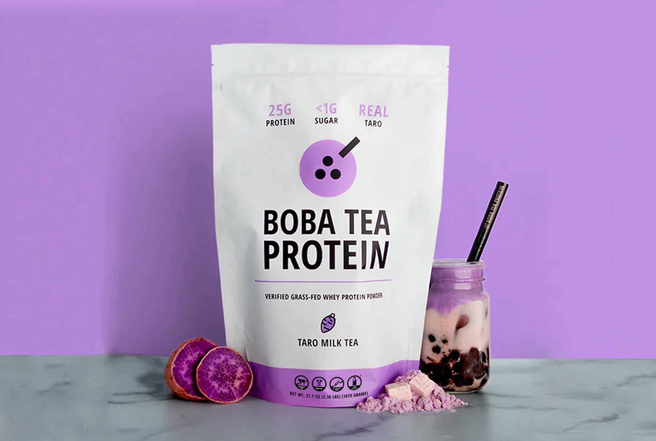 Taro Milk Tea Whey Protein-Boba Tea Protein