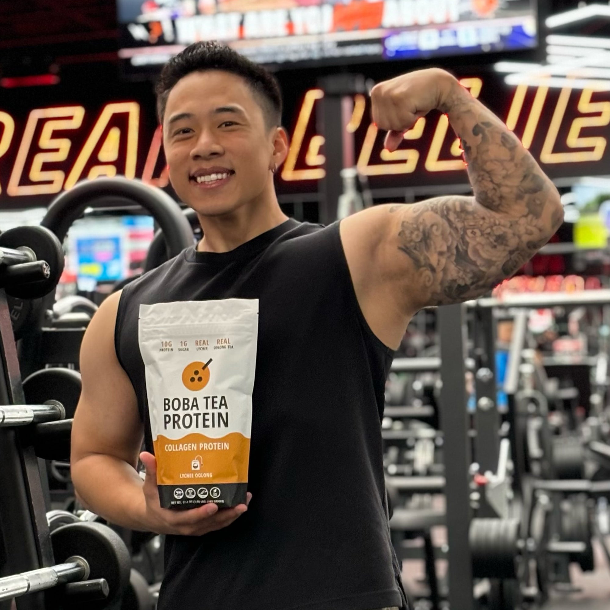 Lychee Oolong Collagen-Boba Tea Protein