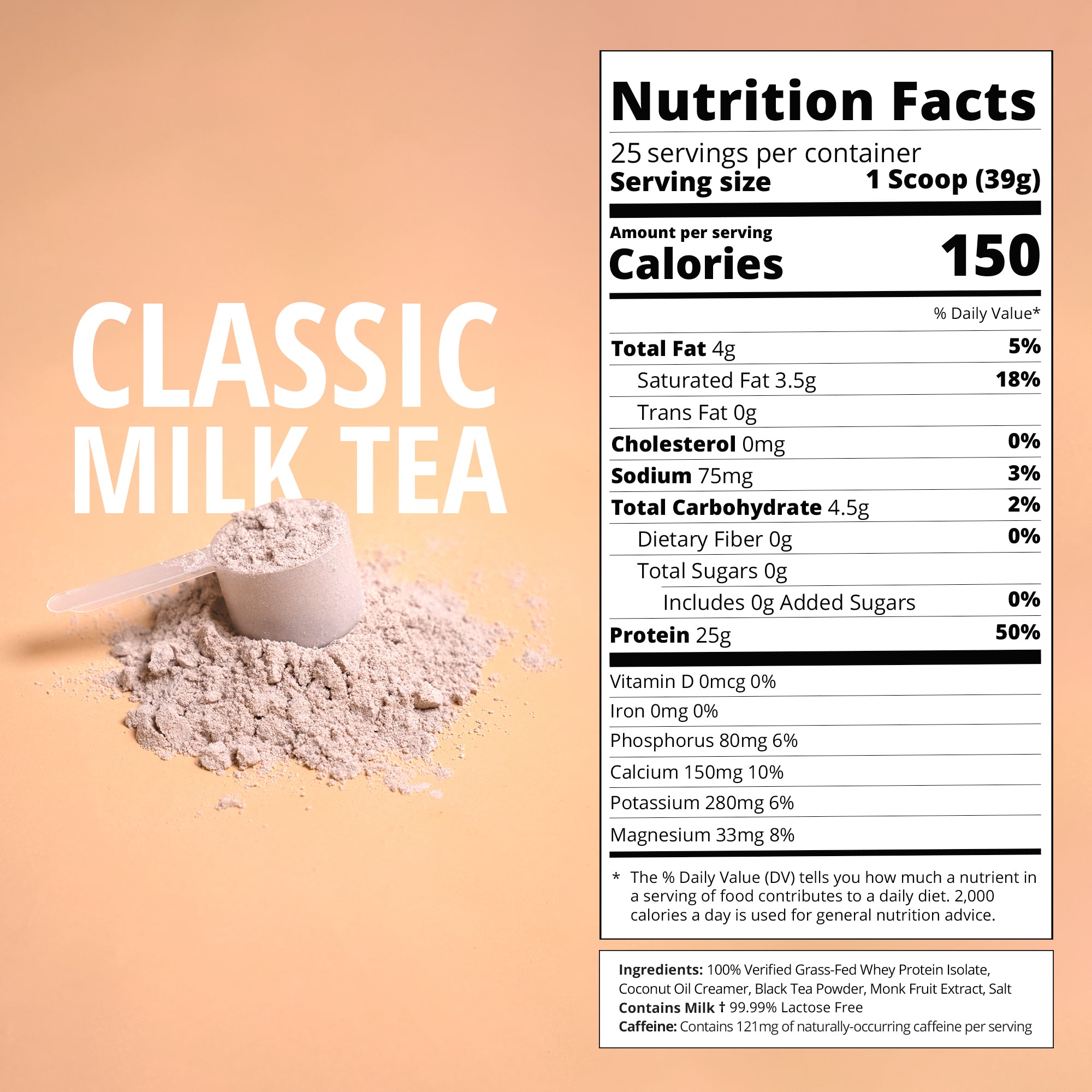 Classic Milk Tea Whey Protein-Boba Tea Protein