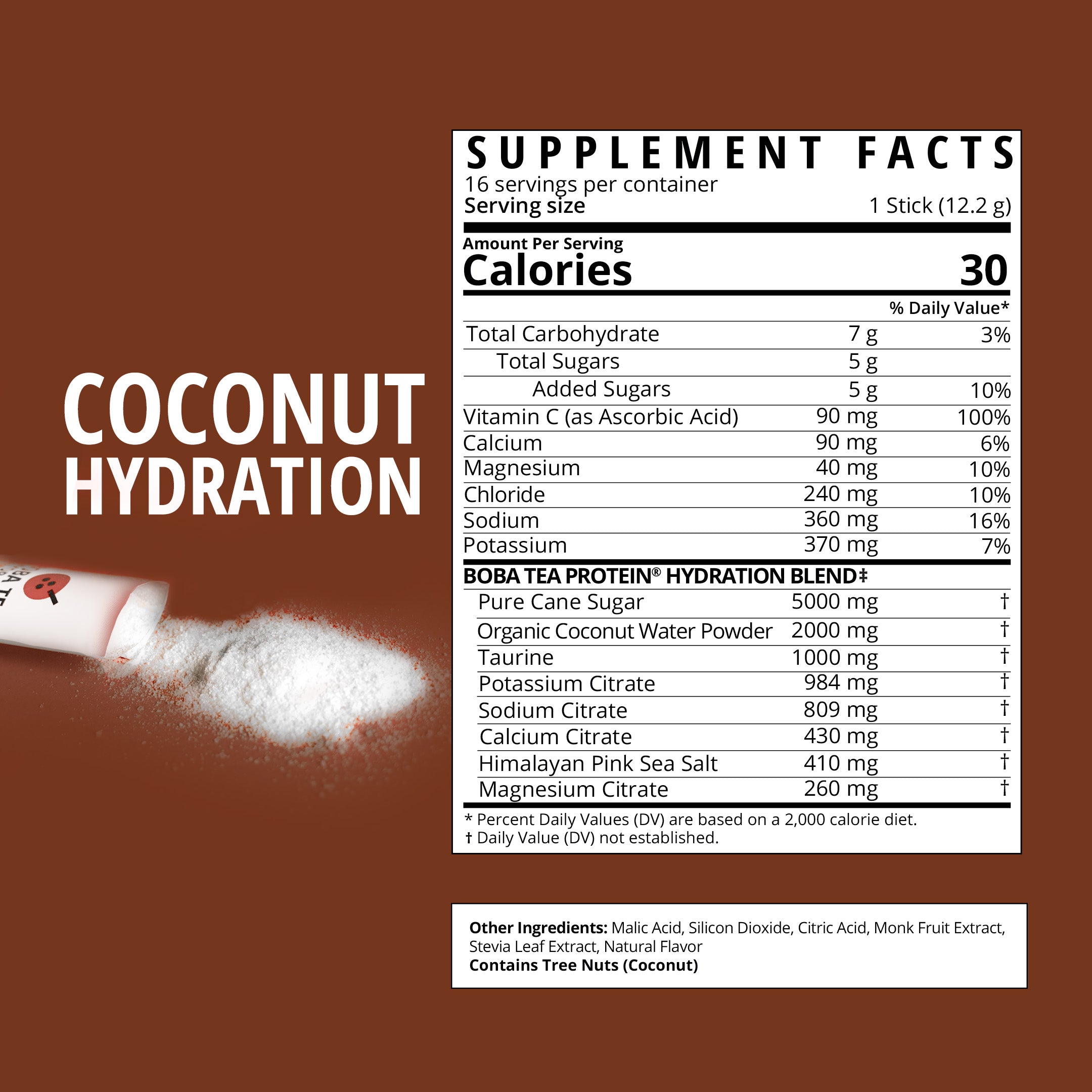 Coconut Water Hydration-Boba Tea Protein