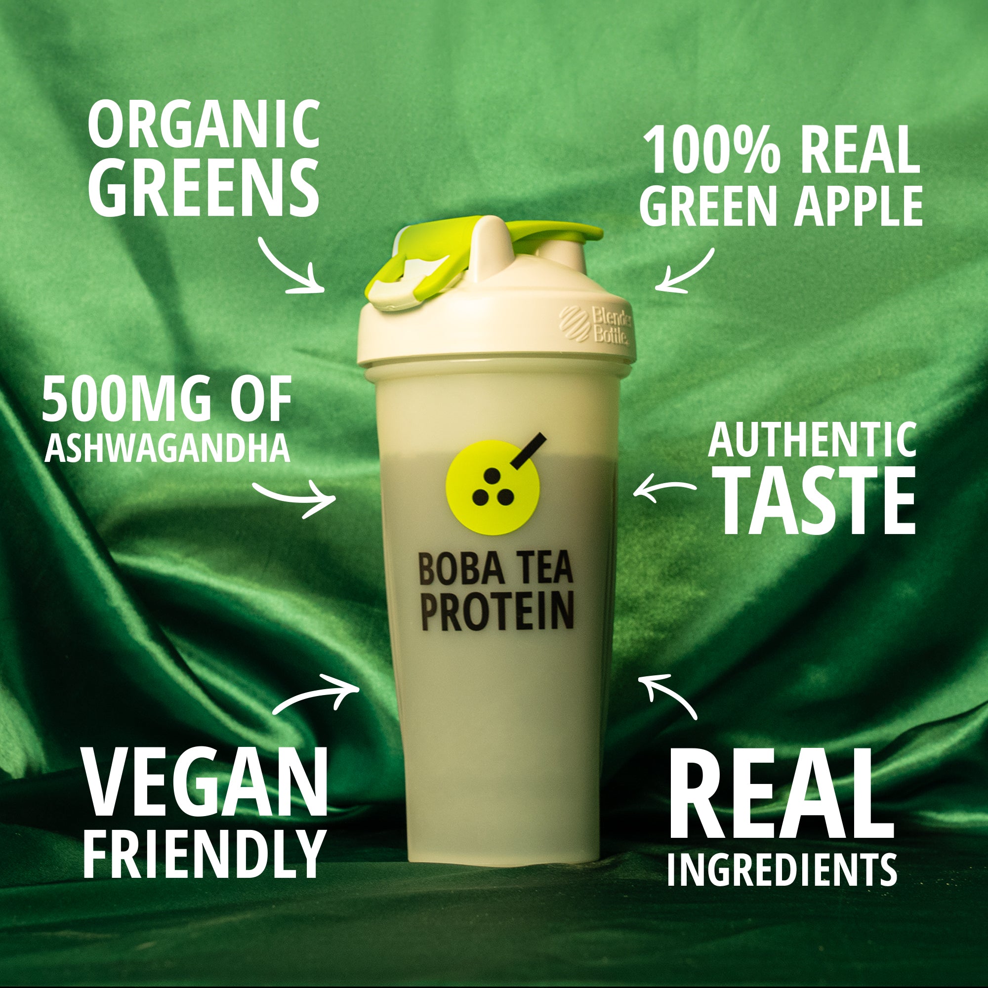 Green Apple Tea Greens-Boba Tea Protein