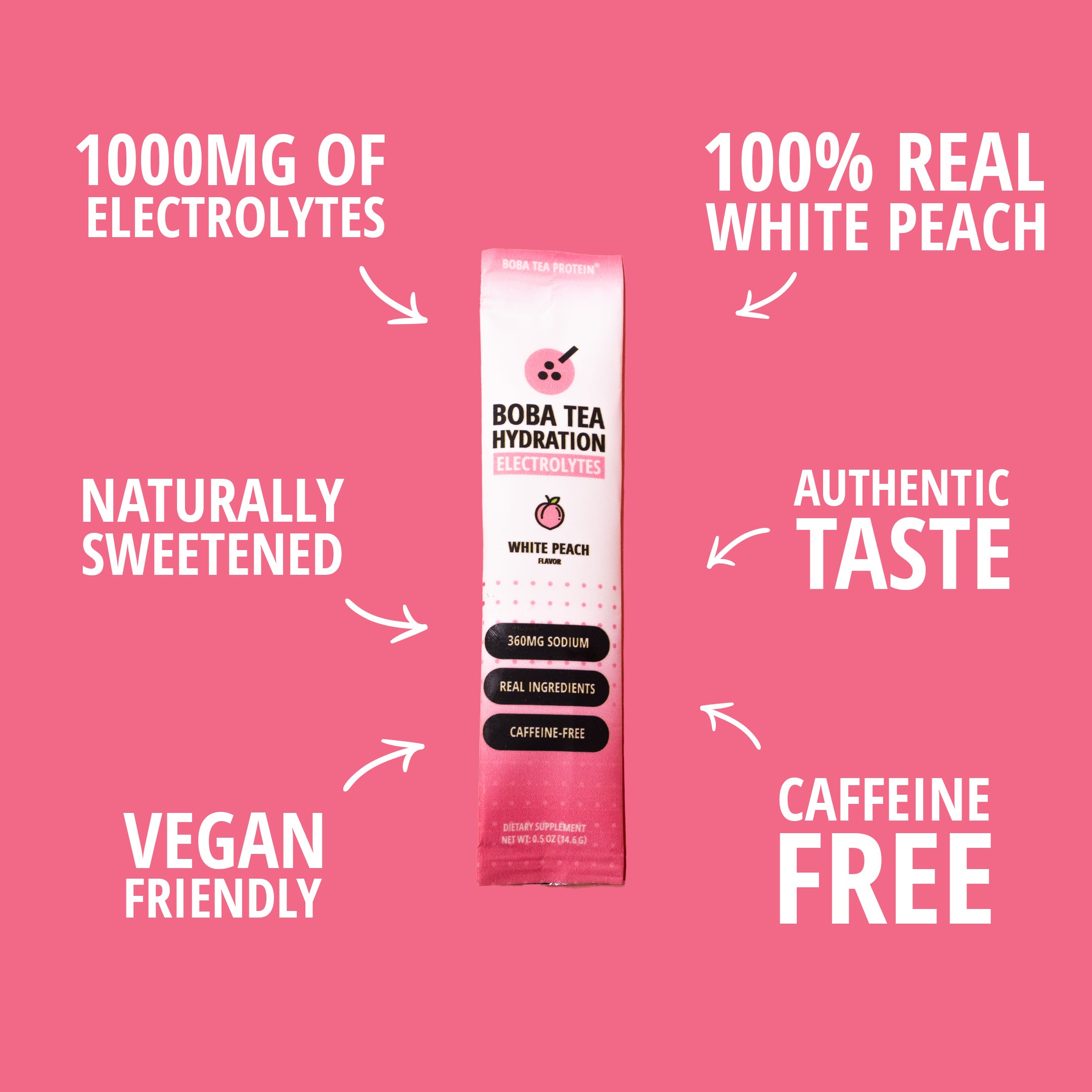 White Peach Hydration-Boba Tea Protein