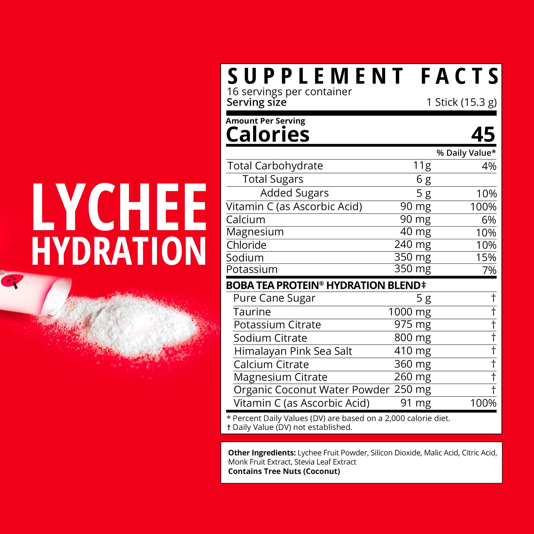 Lychee Hydration-Boba Tea Protein