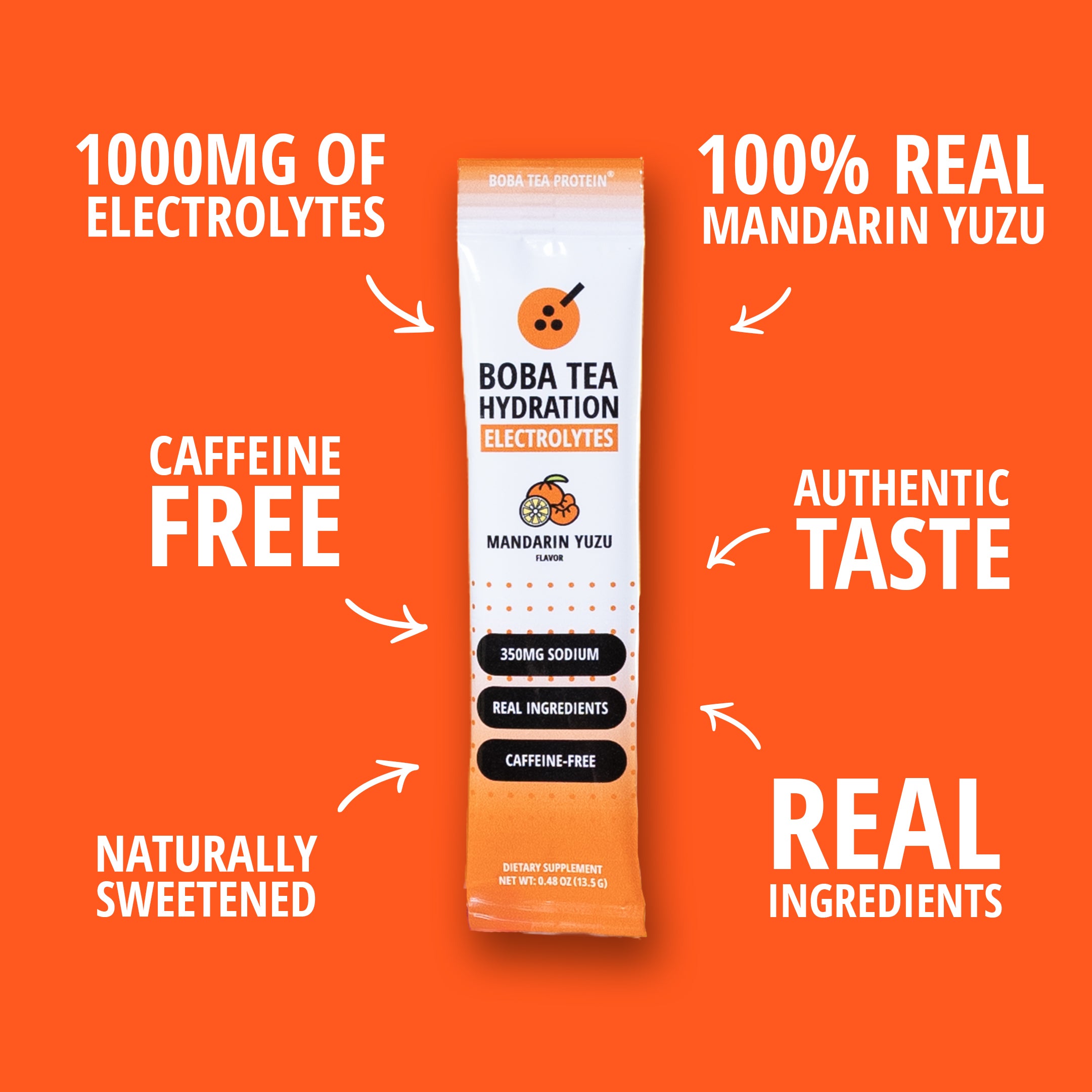 Mandarin Yuzu Hydration-Boba Tea Protein