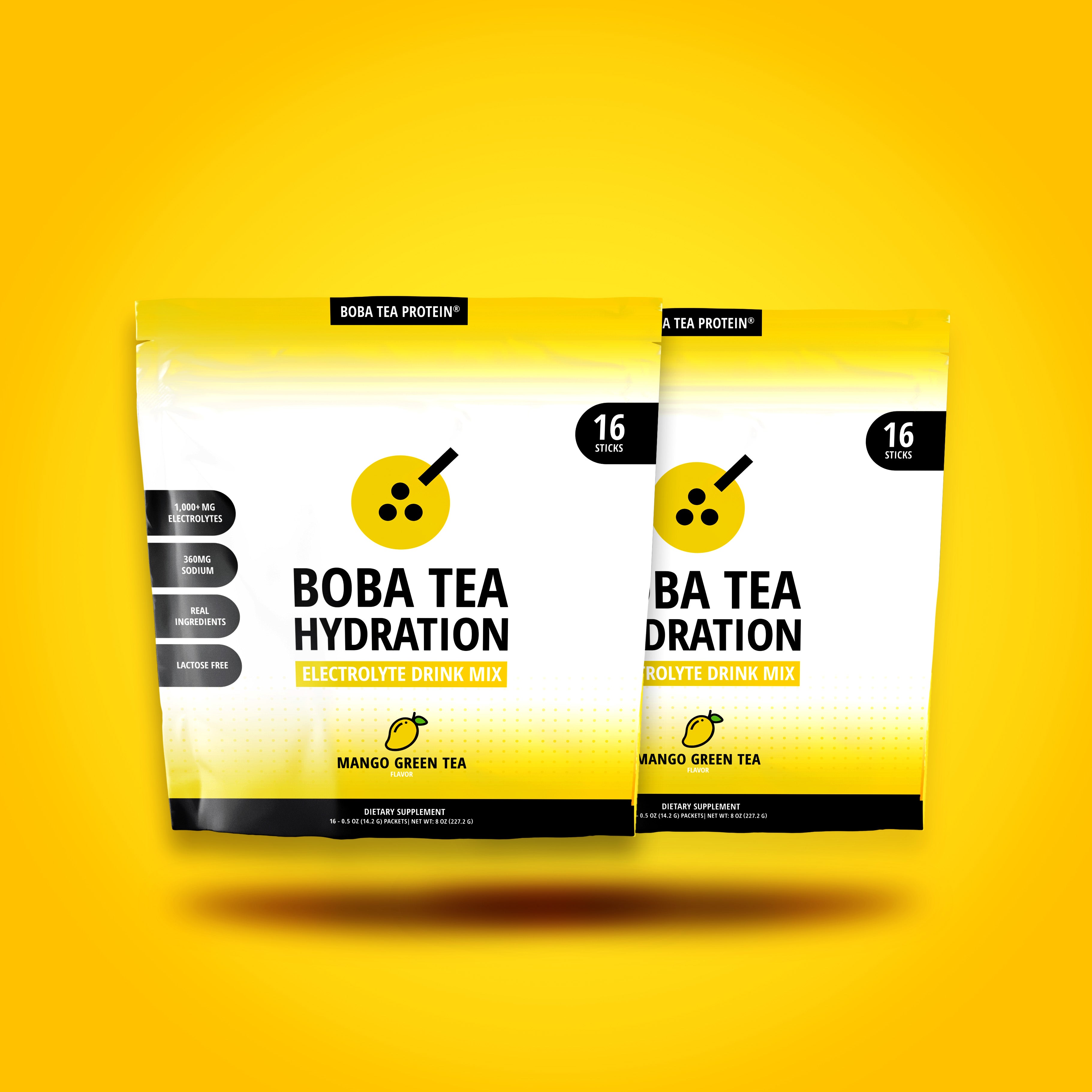 Mango Green Tea Hydration 2-Pack-Food Items-Boba Tea Protein
