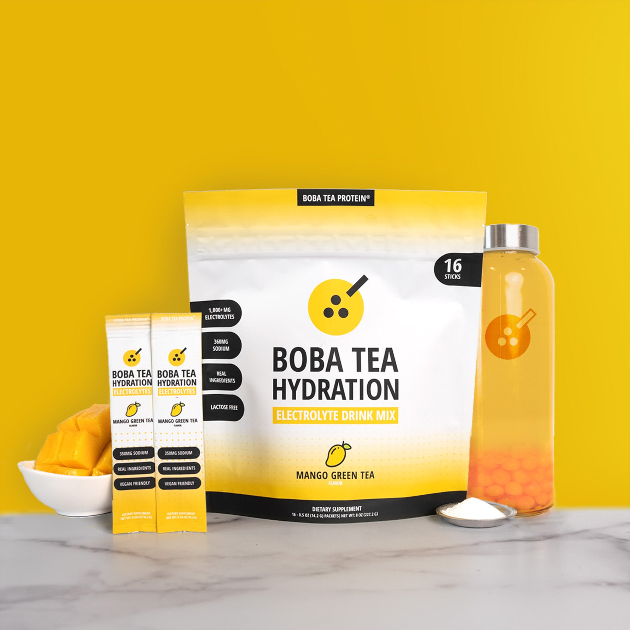 Mango Green Tea Hydration-Boba Tea Protein