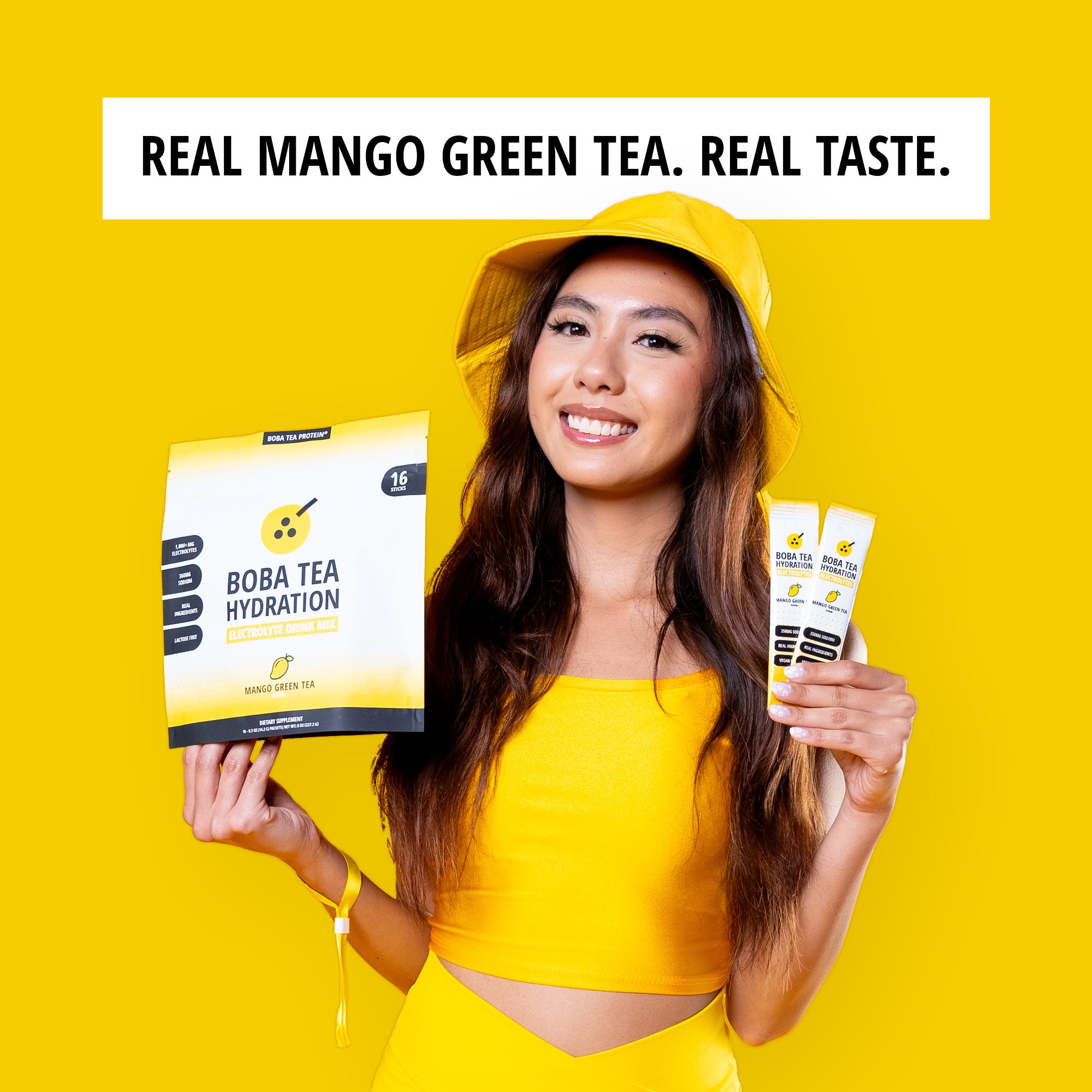 Mango Green Tea Hydration-Boba Tea Protein