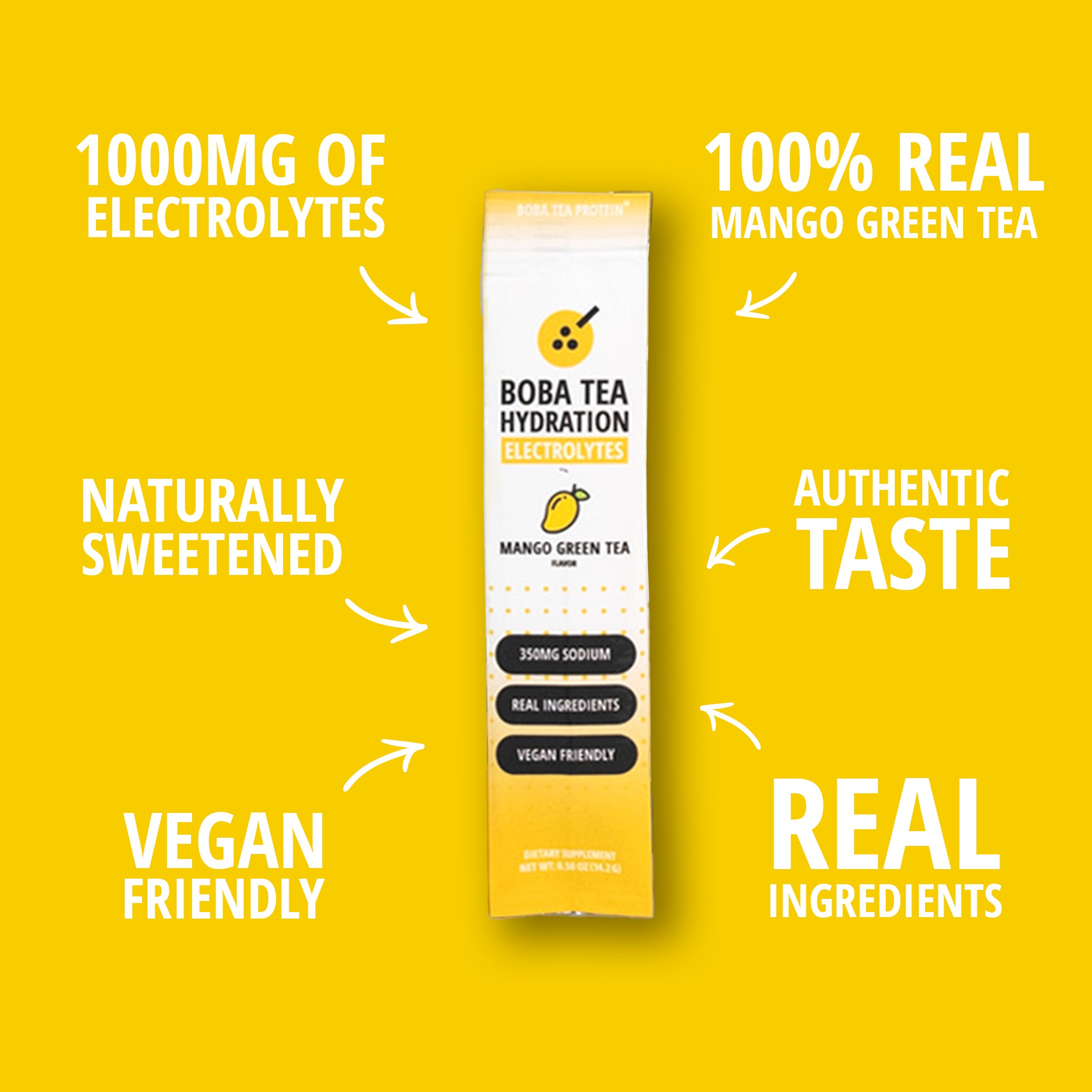 Mango Green Tea Hydration-Boba Tea Protein