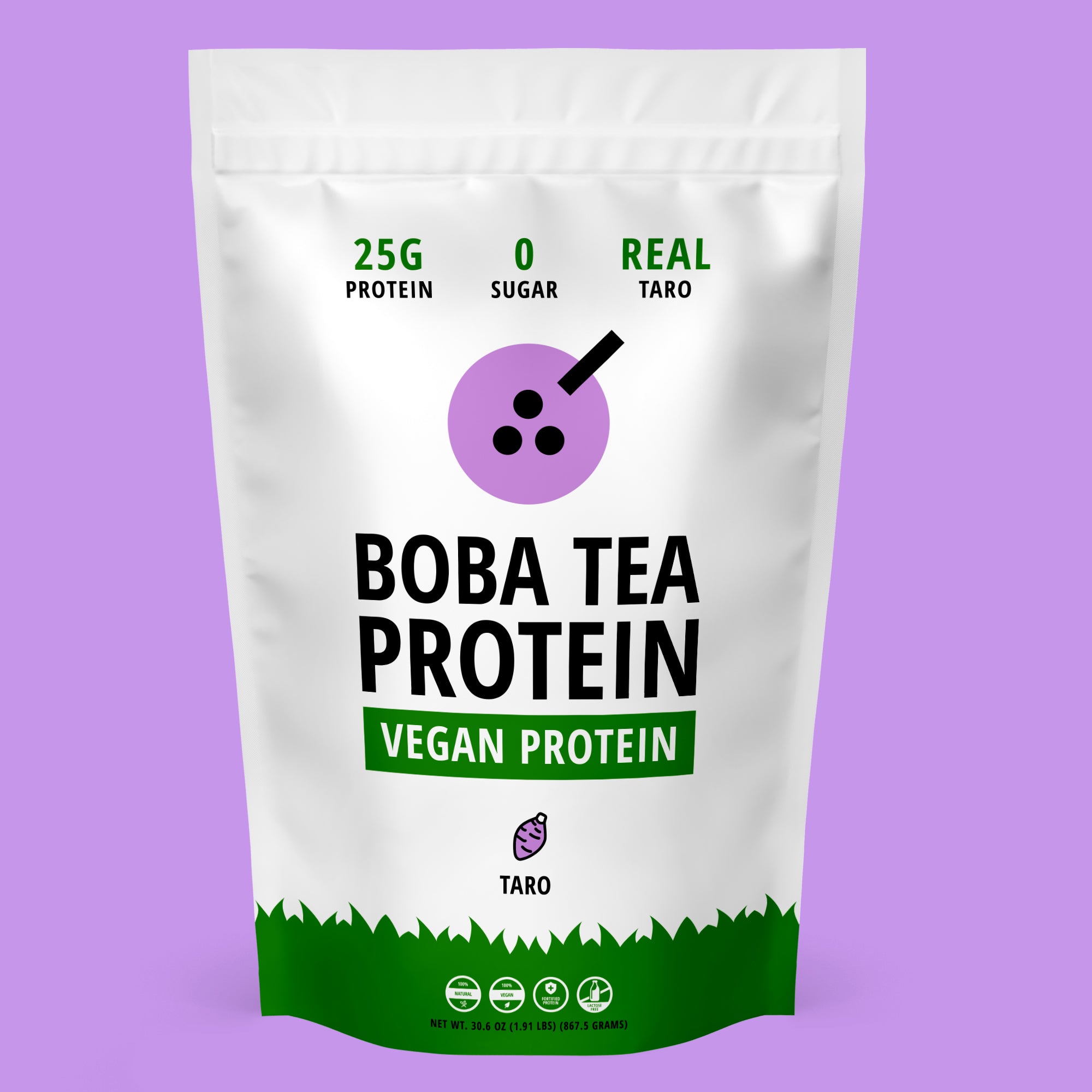 Taro Milk Tea Vegan Protein-Boba Tea Protein