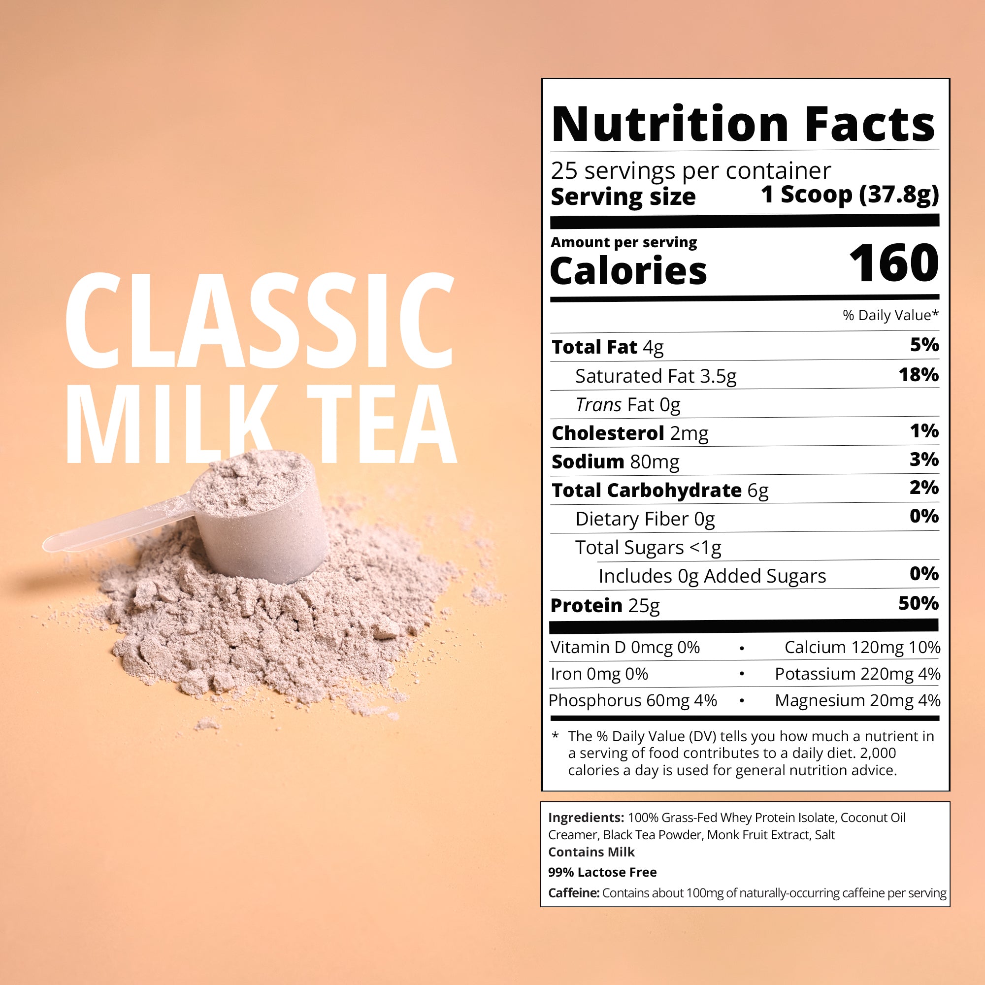 Classic Milk Tea Whey Protein-Boba Tea Protein