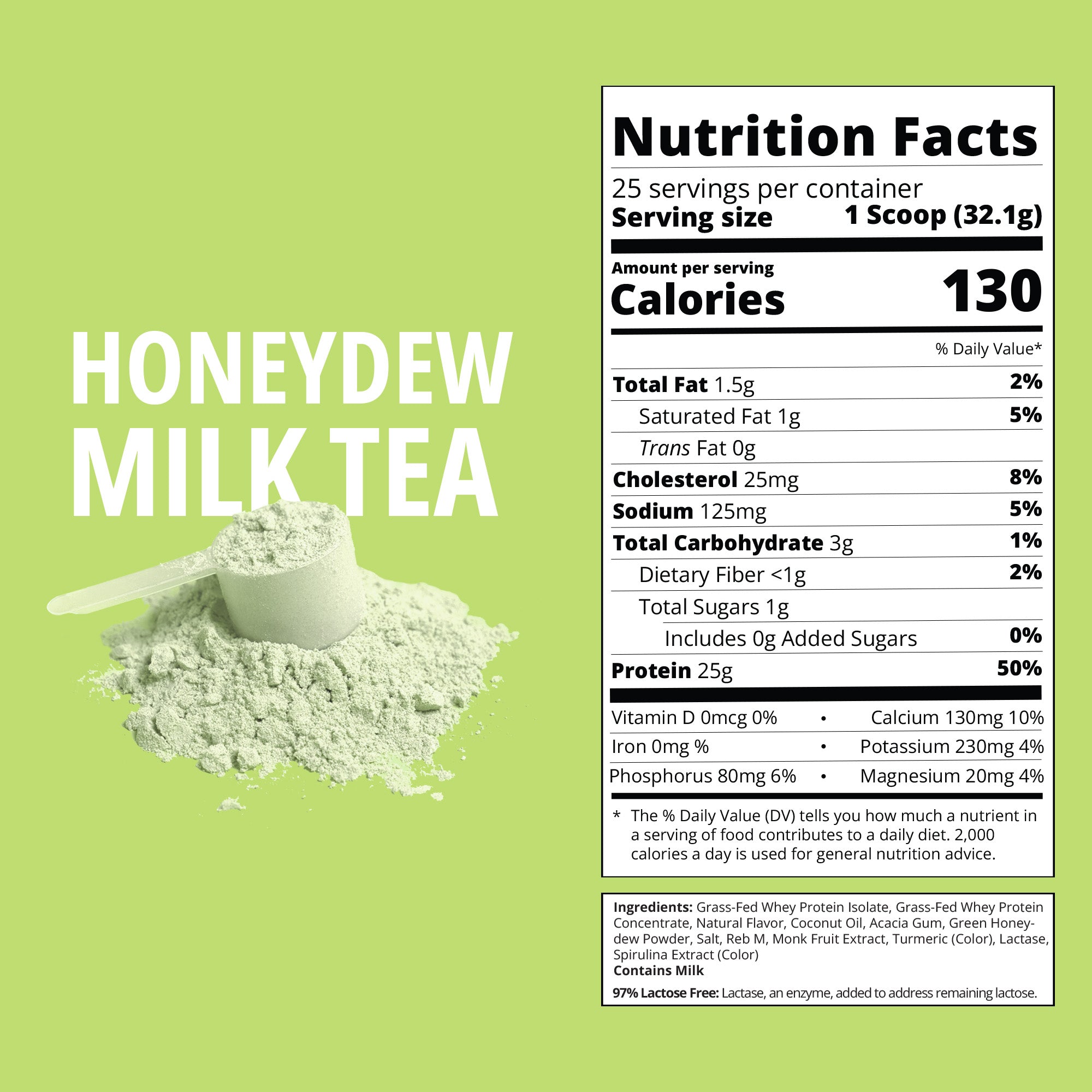 Honeydew Milk Tea Whey Protein-Boba Tea Protein