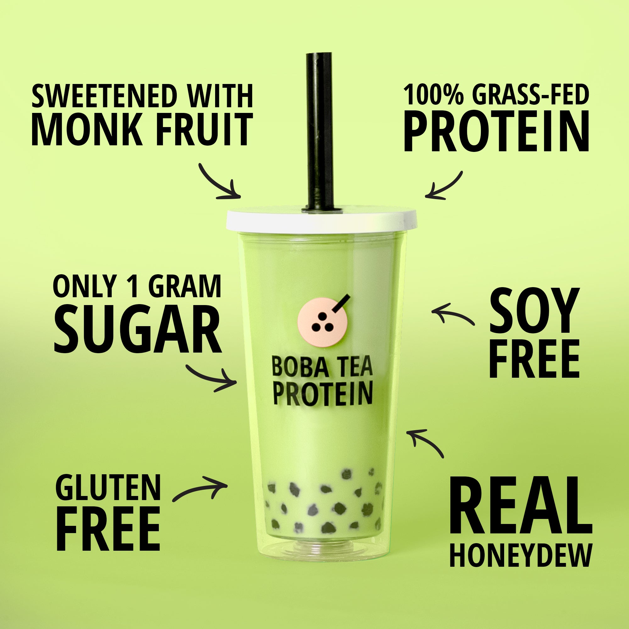 Honeydew Milk Tea Whey Protein-Boba Tea Protein
