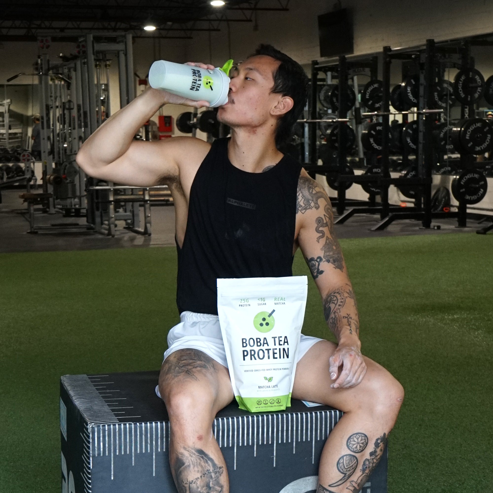 Matcha Latte Whey Protein-Boba Tea Protein