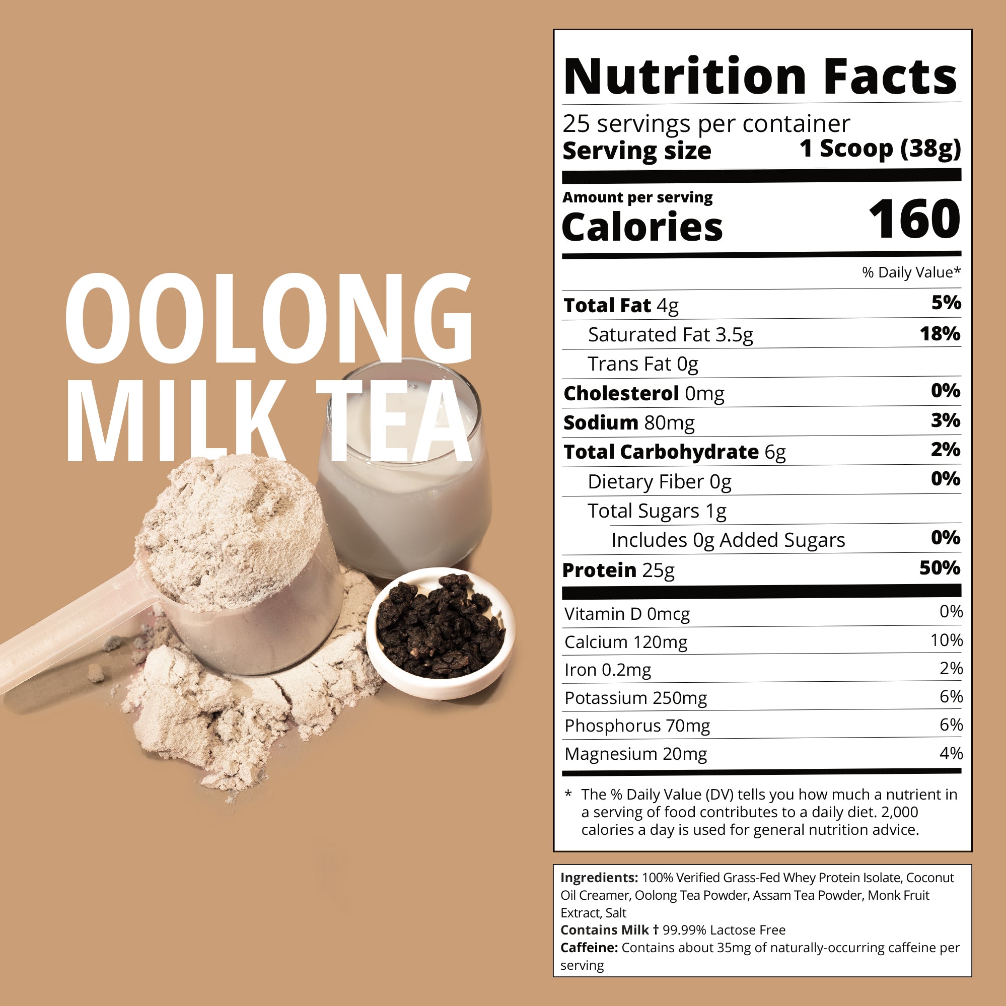 Oolong Milk Tea Whey Protein-Boba Tea Protein