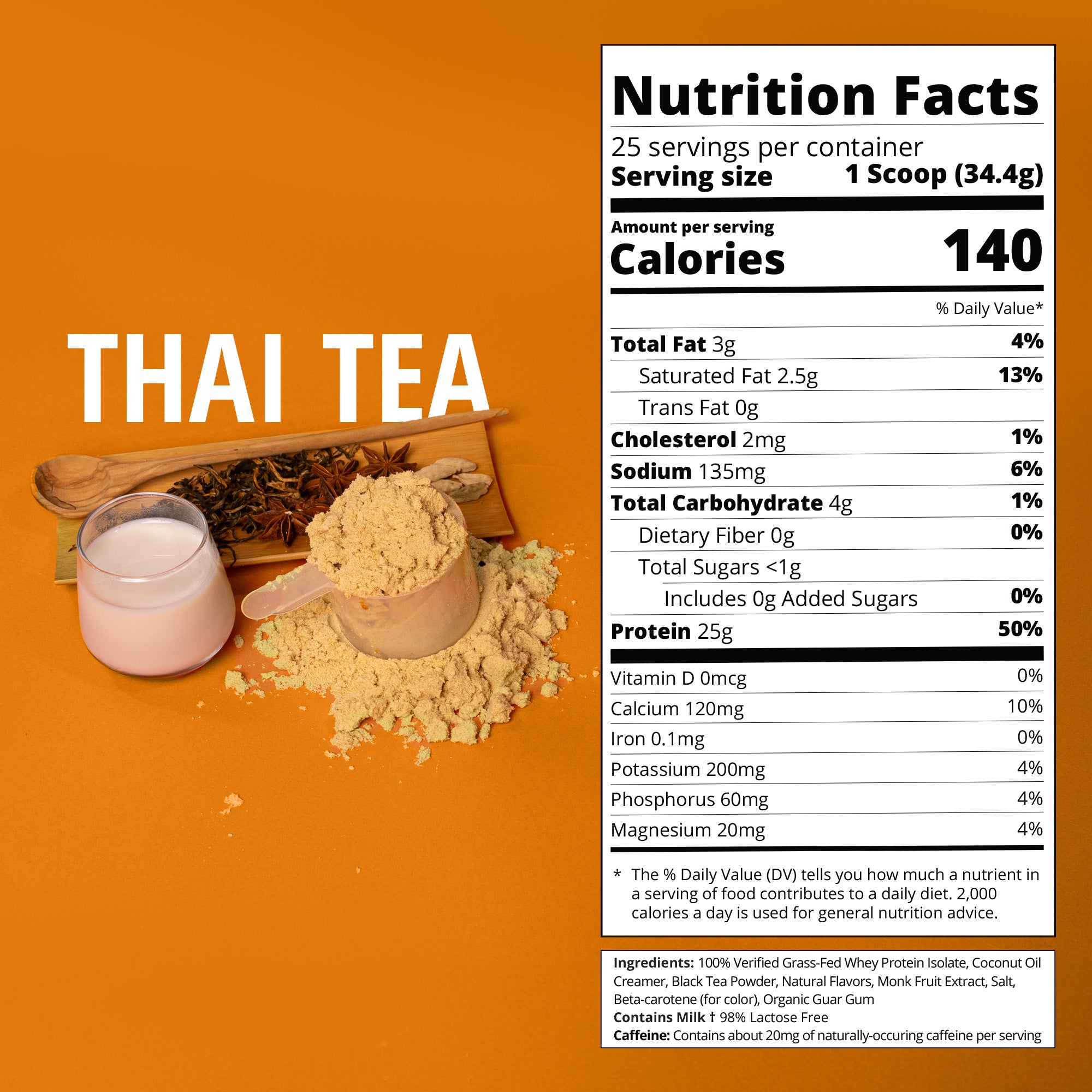 Thai Tea Whey Protein-Boba Tea Protein
