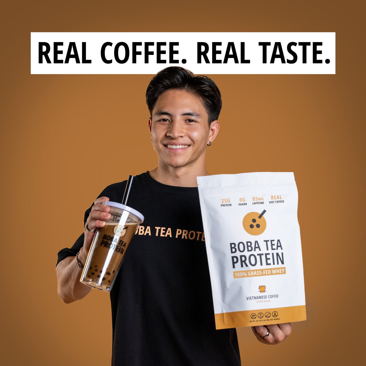 Vietnamese Coffee Whey Protein-Boba Tea Protein