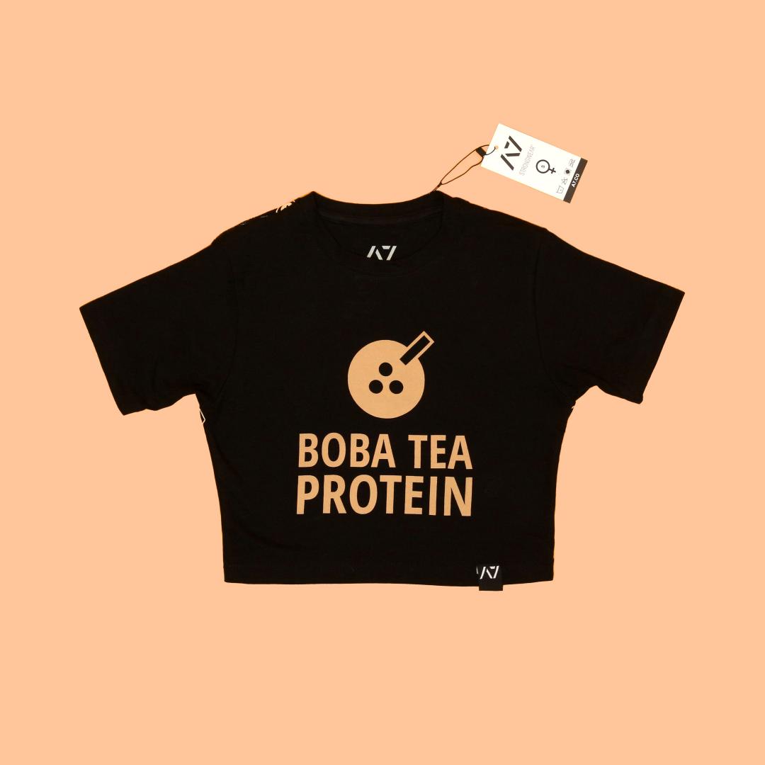 Boba Tea Protein x A7 Intl - Women's Bar Grip Crop-Boba Tea Protein