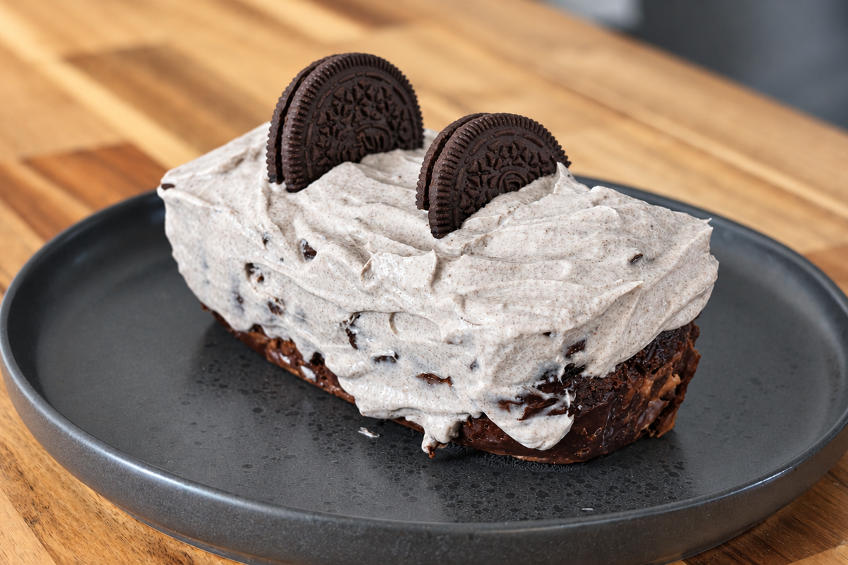 Vietnamese Coffee Oreo Protein Cake