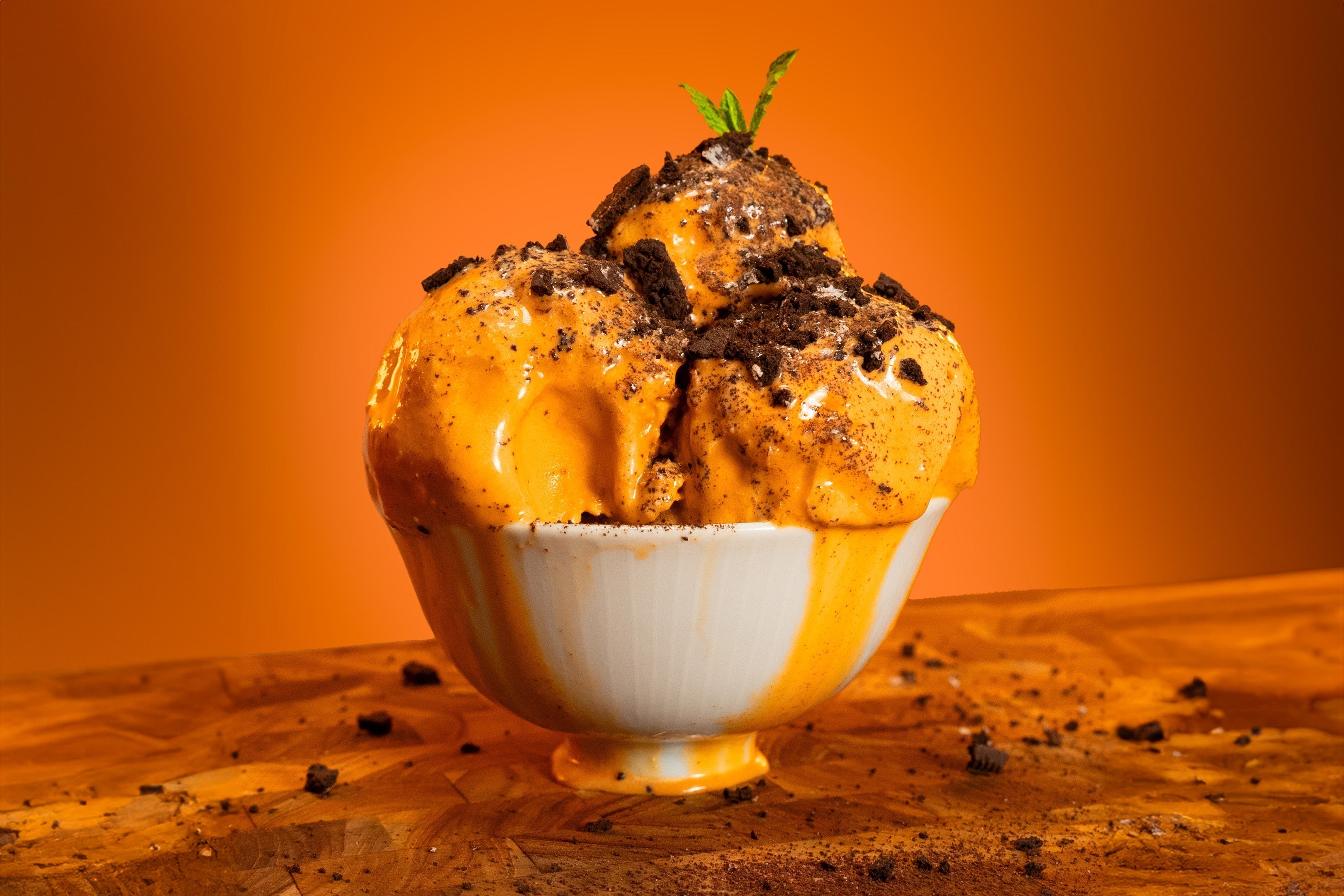 Thai Tea Protein Ice Cream-Boba Tea Protein