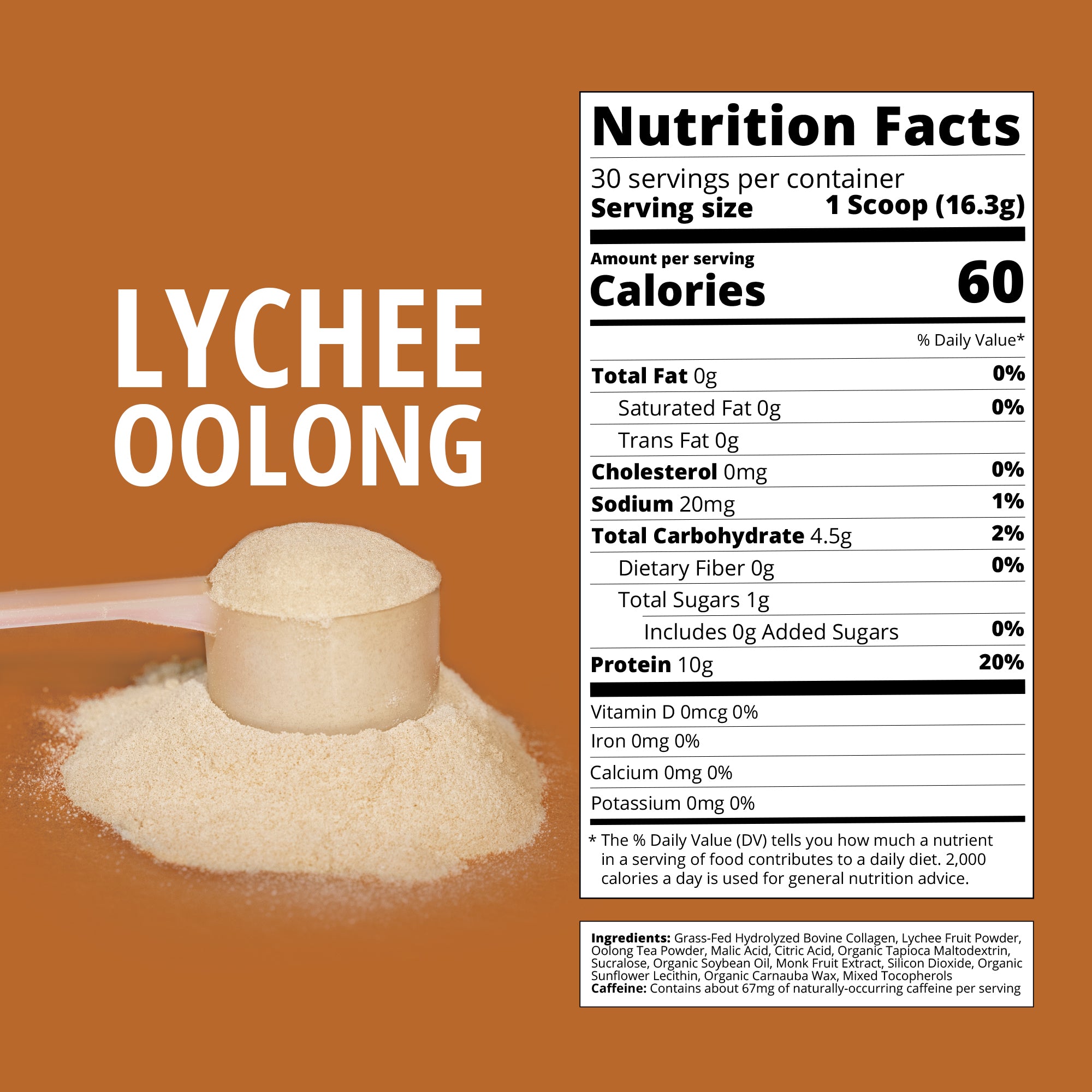 Lychee Oolong Collagen-Boba Tea Protein