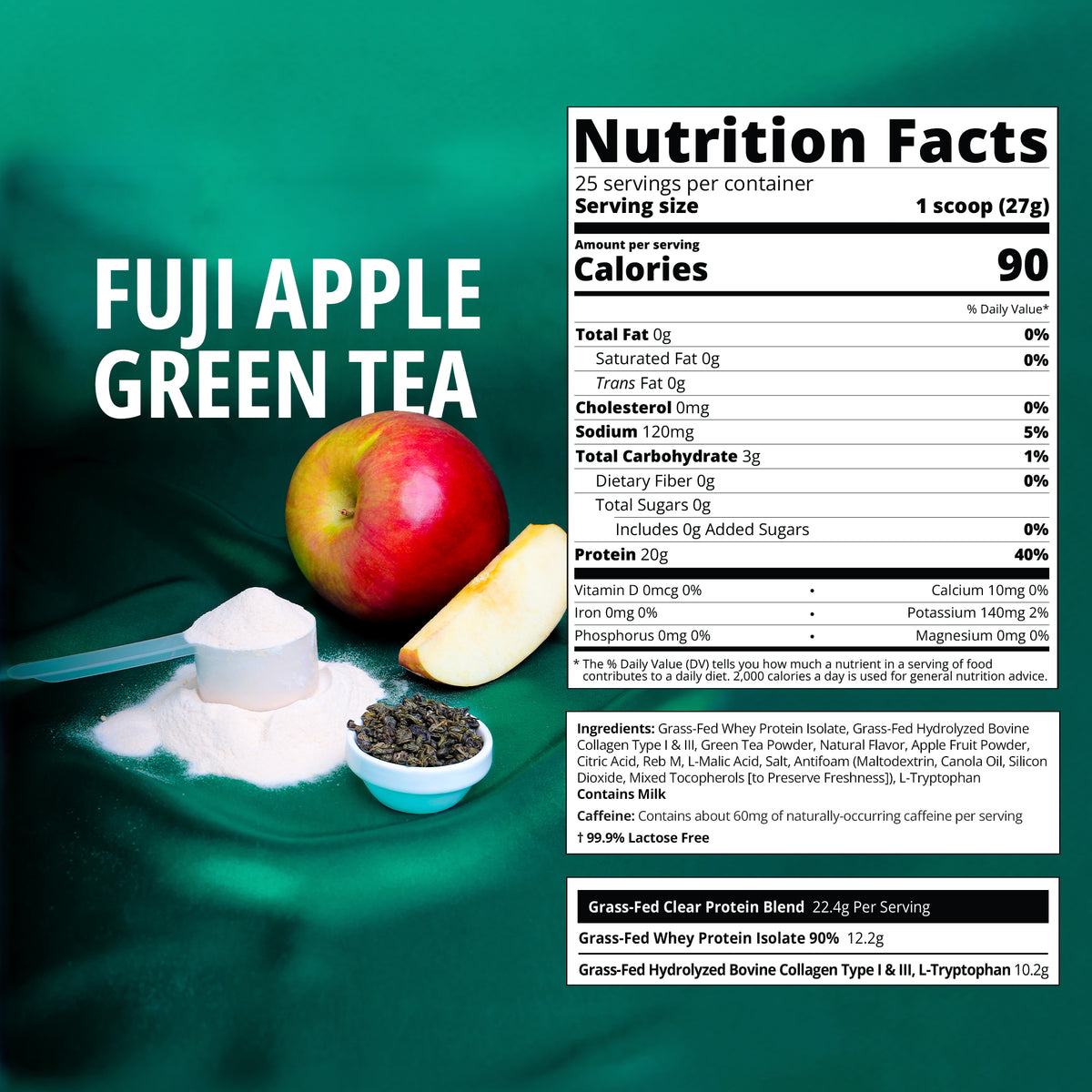 Fuji Apple Green Tea Clear Protein