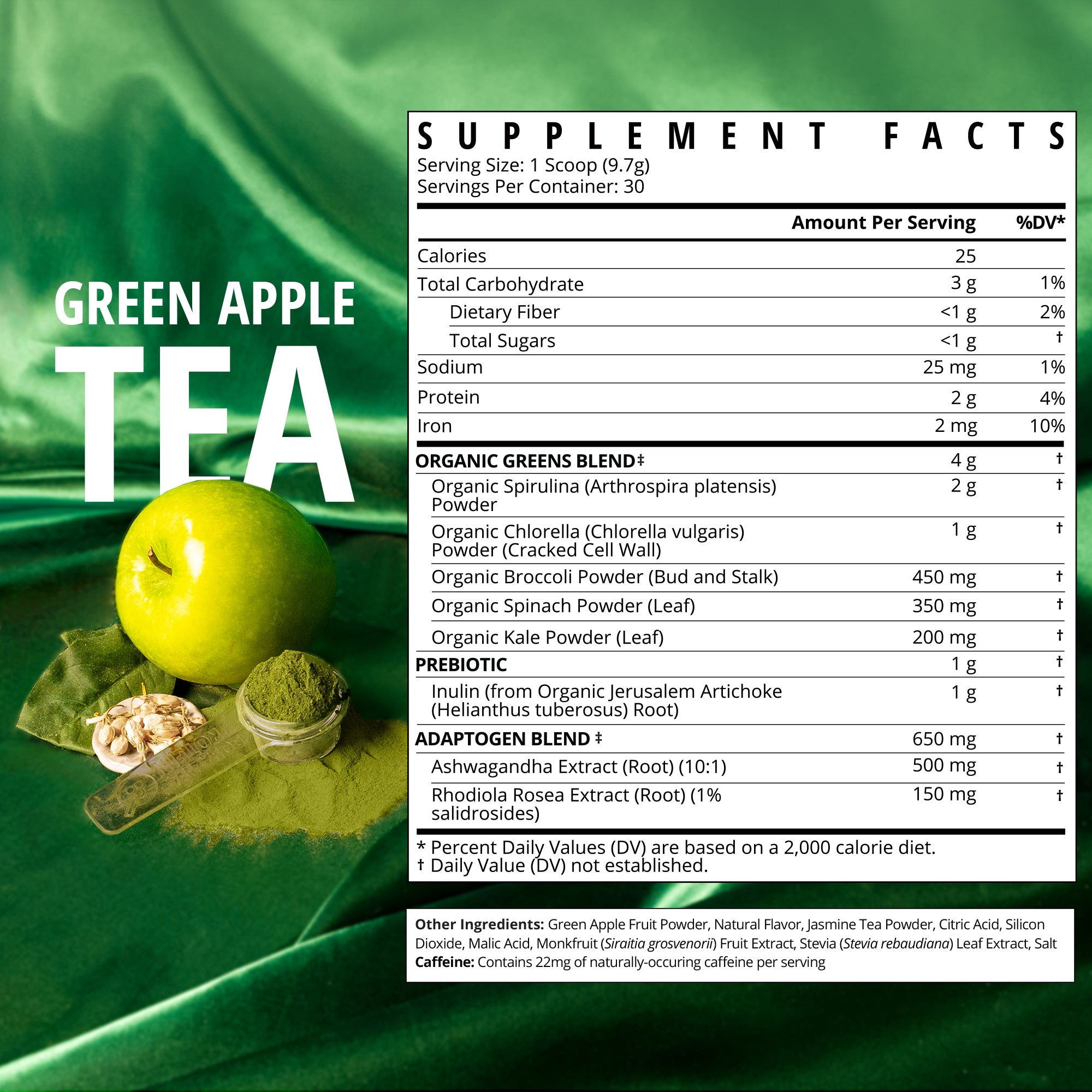 Green Apple Tea Greens Sample