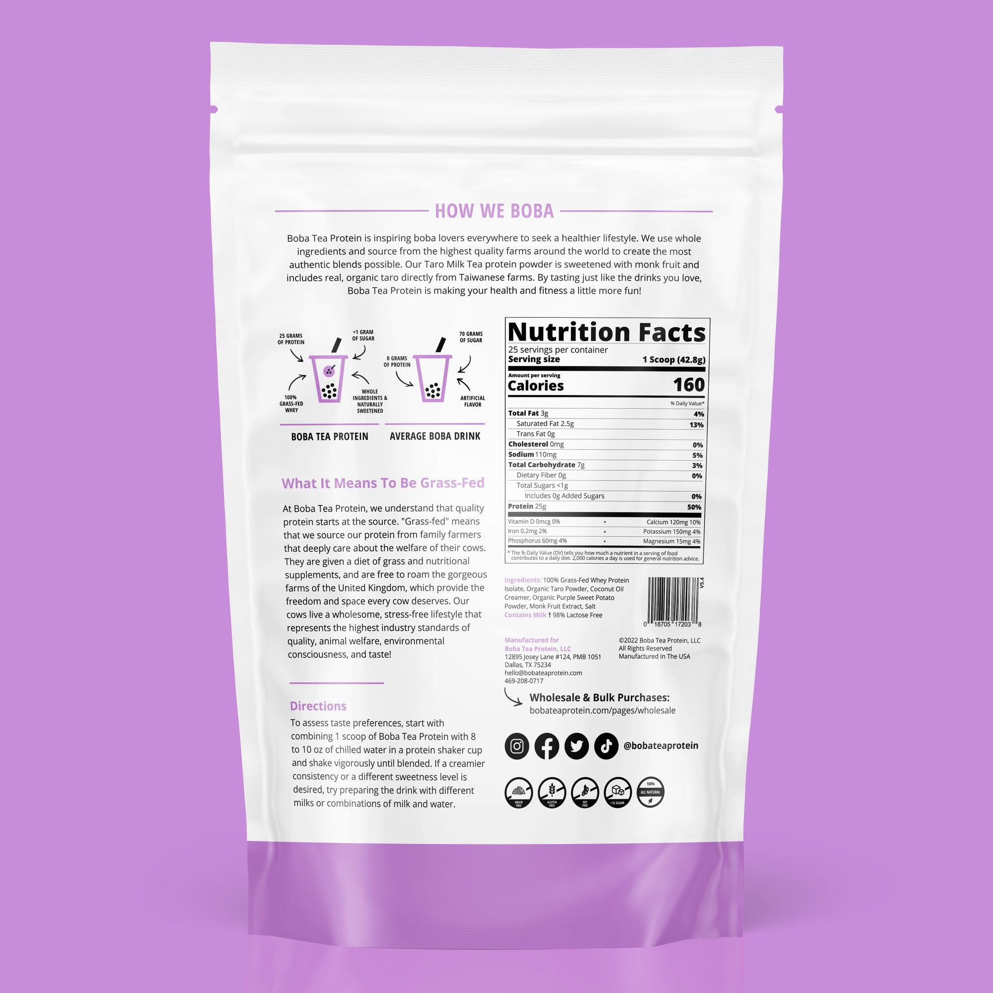 Taro Milk Tea Protein Powder