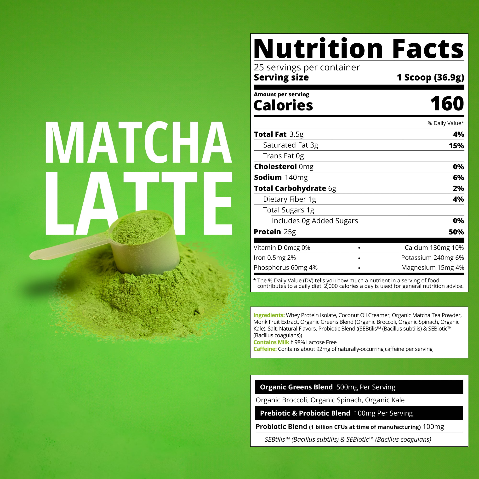 Matcha Latte Whey Protein