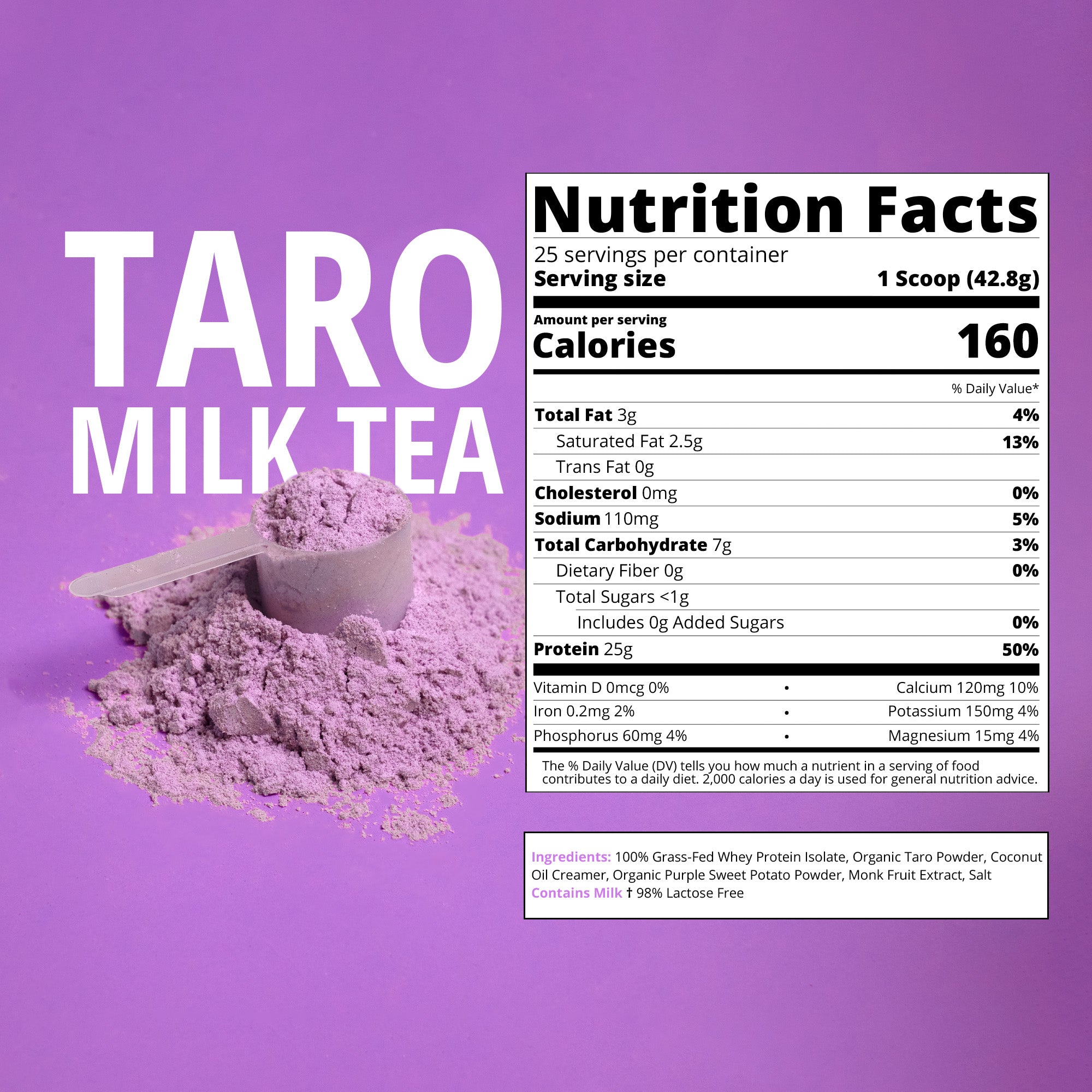 Taro Milk Tea Whey Protein