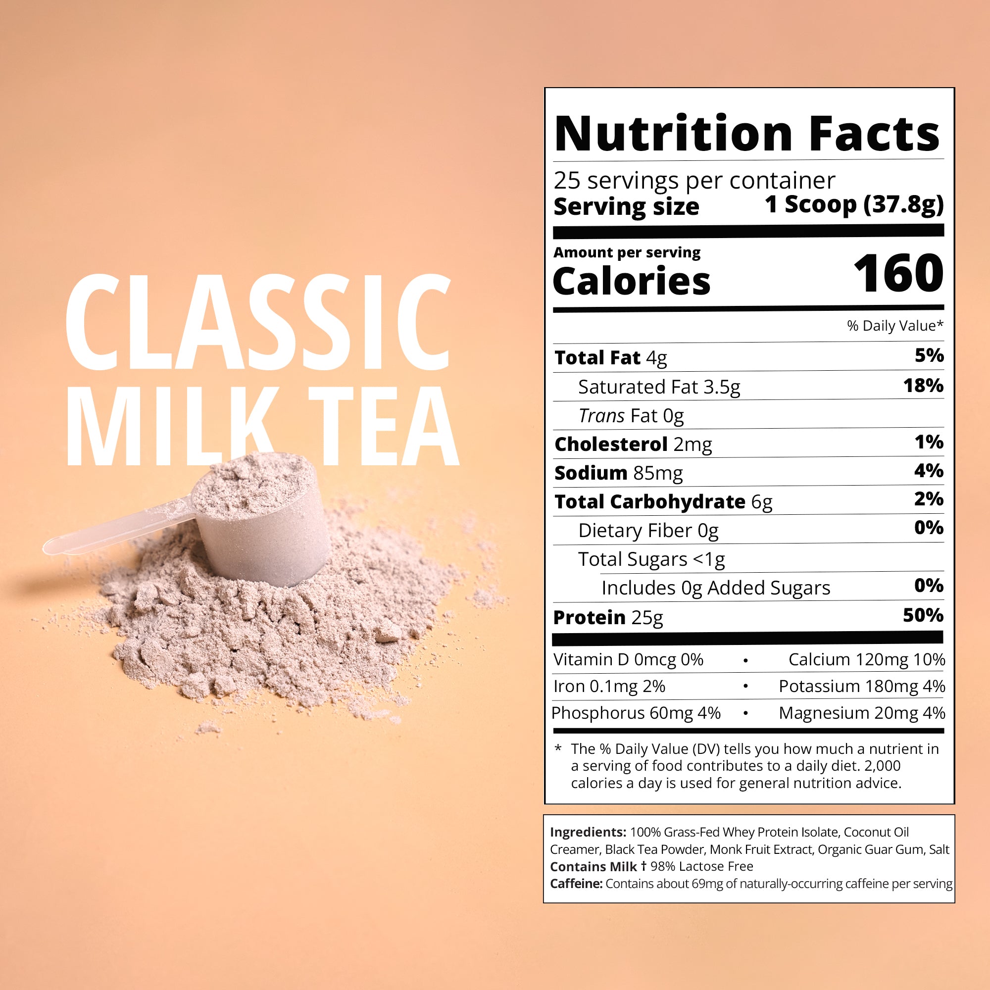 Classic Milk Tea Whey Protein-Boba Tea Protein